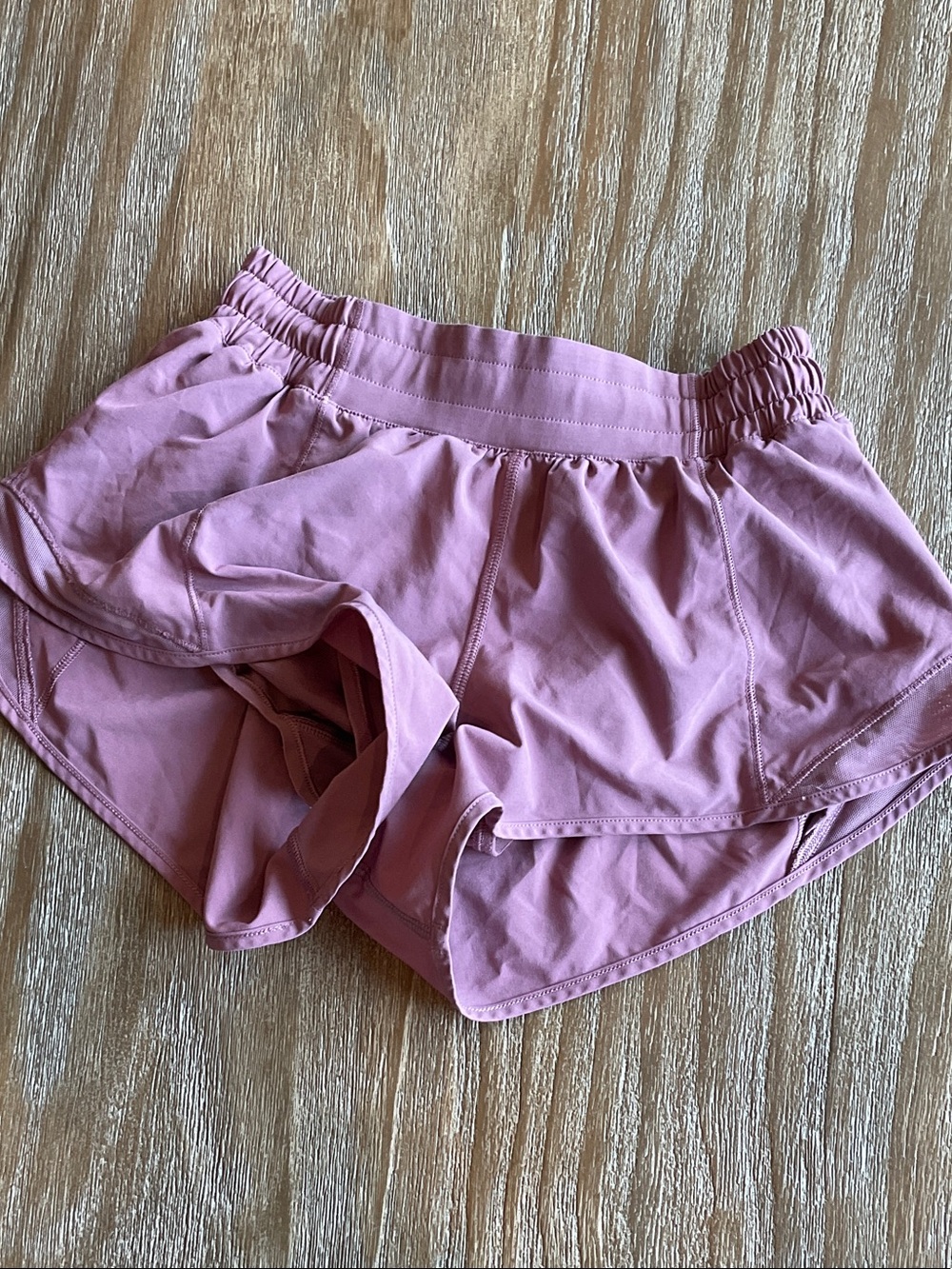 lululemon athletica Mauve Pink Athletic Shorts with Built-in Liner